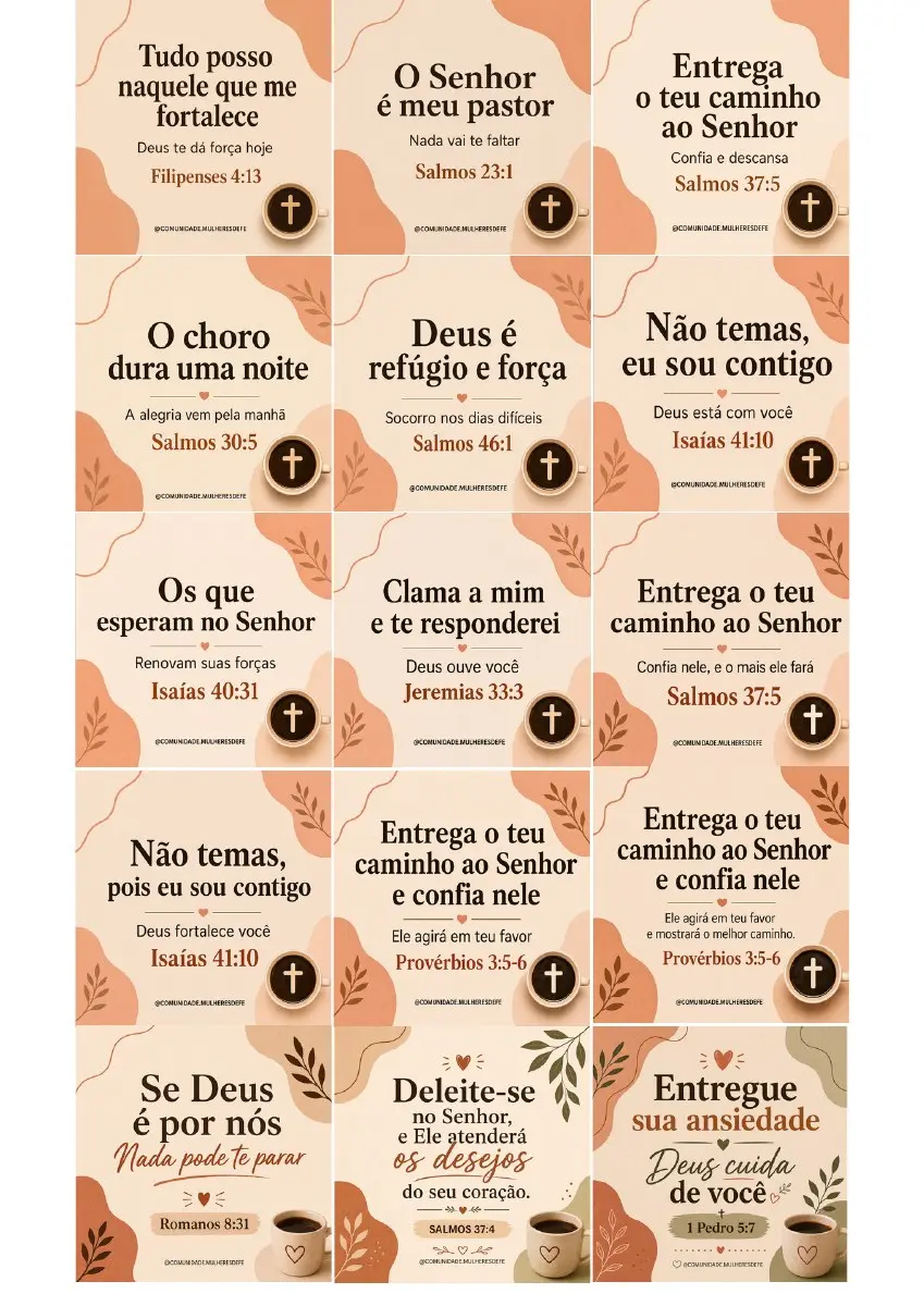 Prévia dos 45 versículos que acalmam o coração